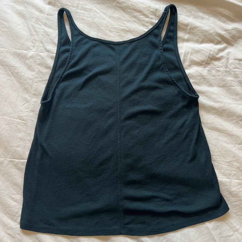 FP Women's High Neck Swing Tank - Dark Green/Blue
